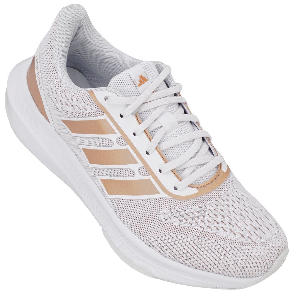 Tênis Adidas Latin Run 2.0 Feminino Branco/Dourado 2