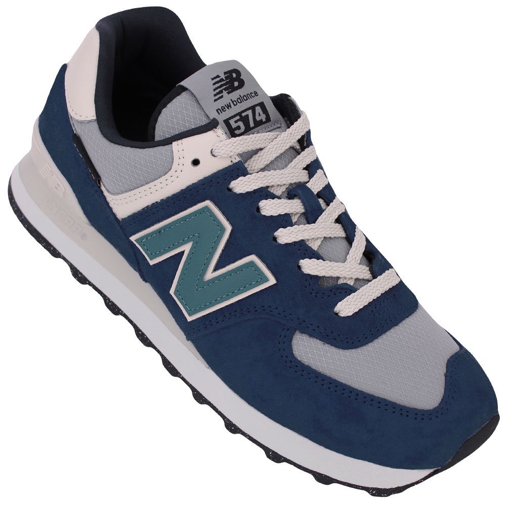 Tênis New Balance 574 V2 M Azul/Verde 2