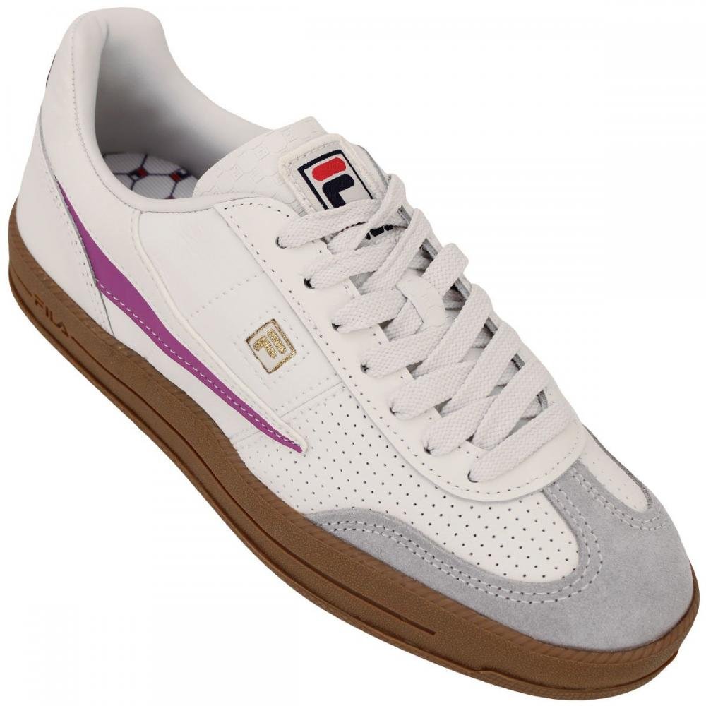 Tênis Fila FX Court 70 Vintage Feminino Branco/Rosa 2