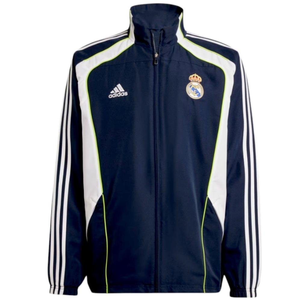 Jaqueta Adidas Real Madrid UBP Masculina Azul Escuro/Branco