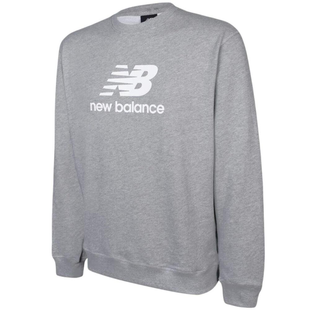 Moletom New Balance Essentials NB Masculino Cinza/Branco 3