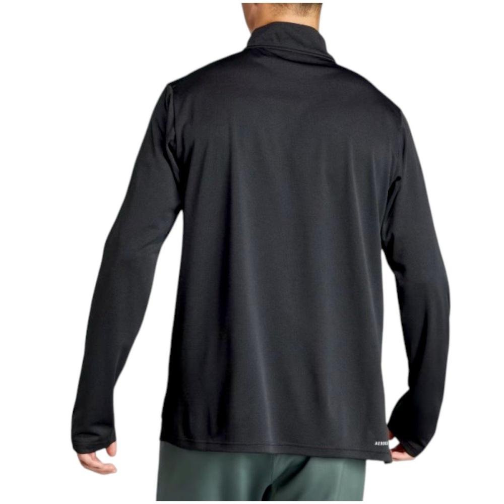 Camiseta Adidas Manga Longa Train Essentials Masculina Preto/Branco 2