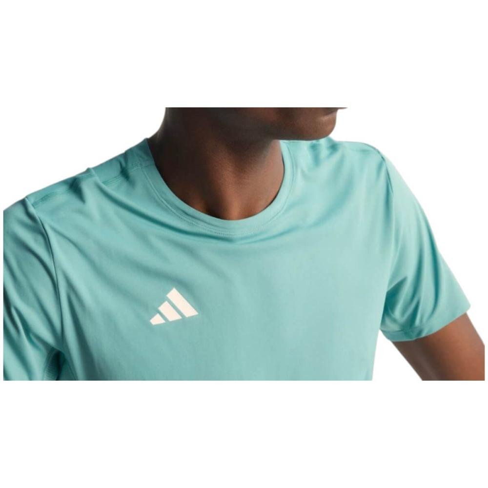 Camiseta Adidas Corrida Essentials Masculina Verde 3