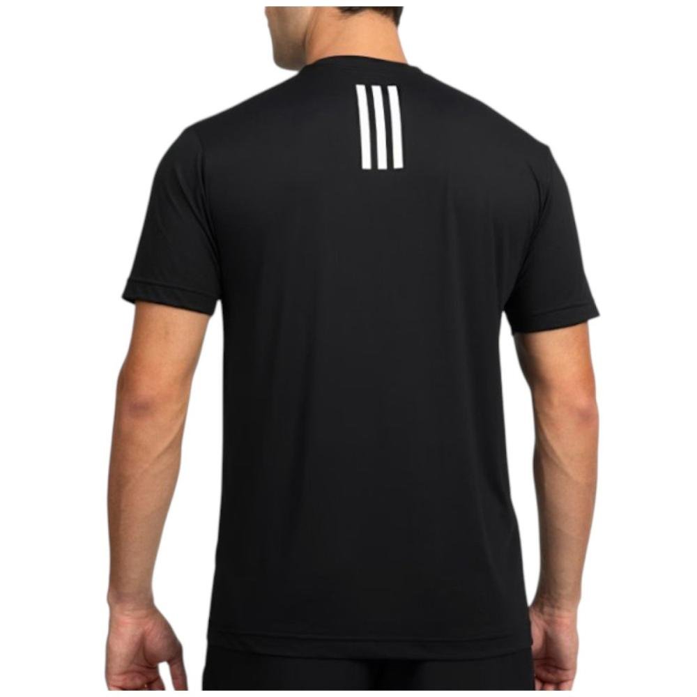Camiseta Own The Run 3 Listras Masculina Preto 2