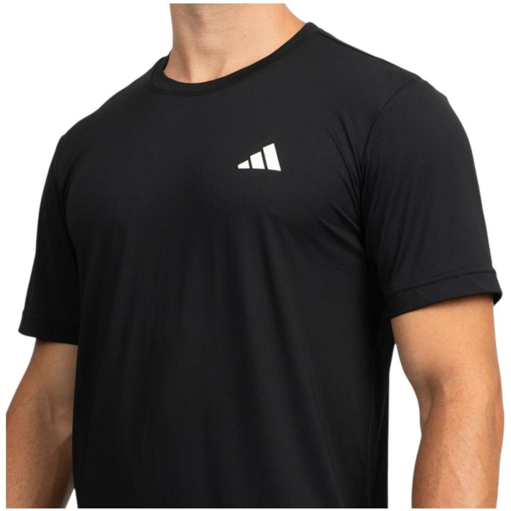 Camiseta Own The Run 3 Listras Masculina Preto 3