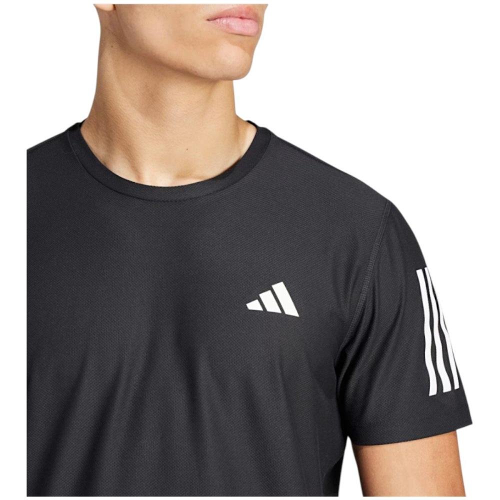 Camiseta Adidas Own the Run Base Masculina Preto 3