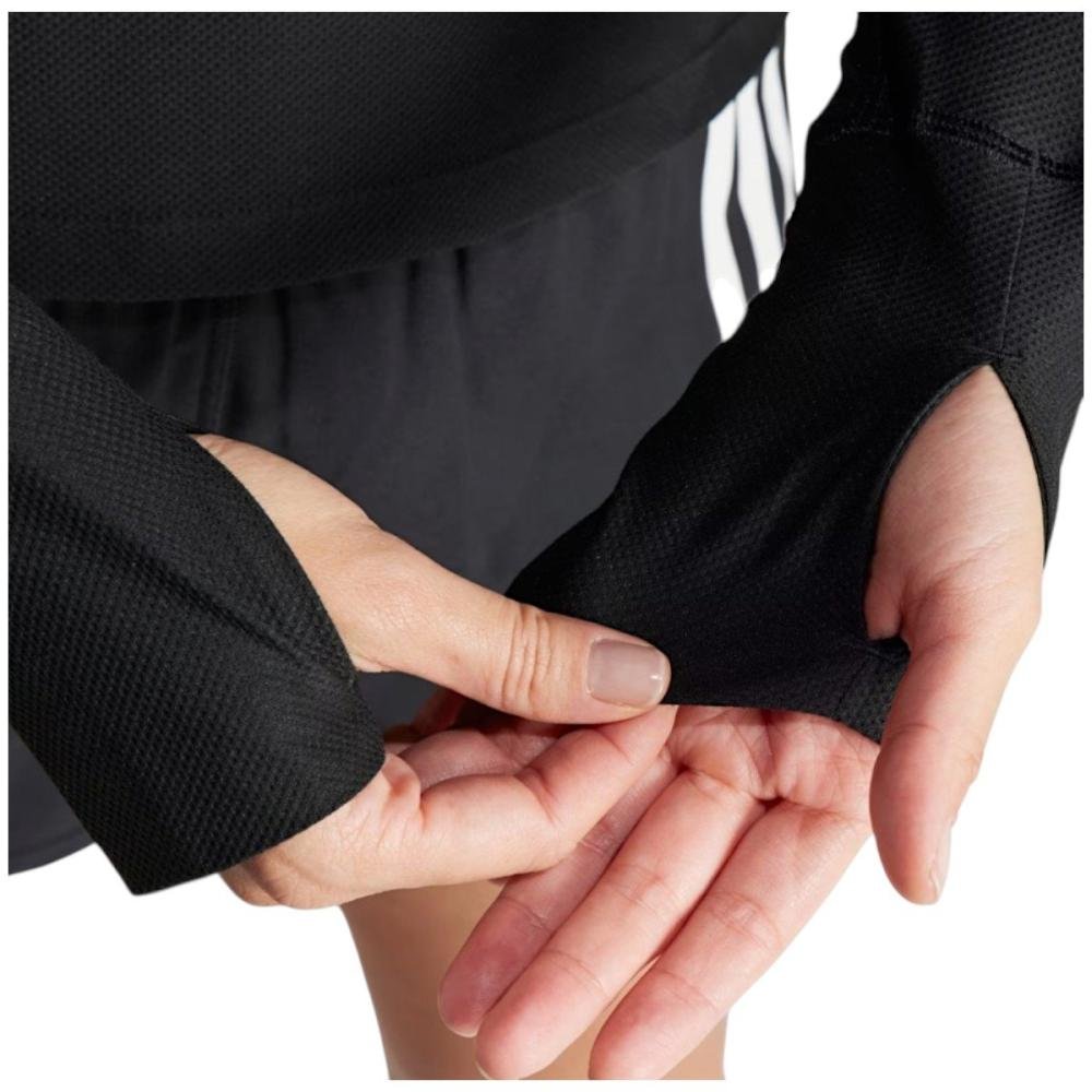 Camiseta Adidas Manga Longa Own The Run Feminina Preto 3