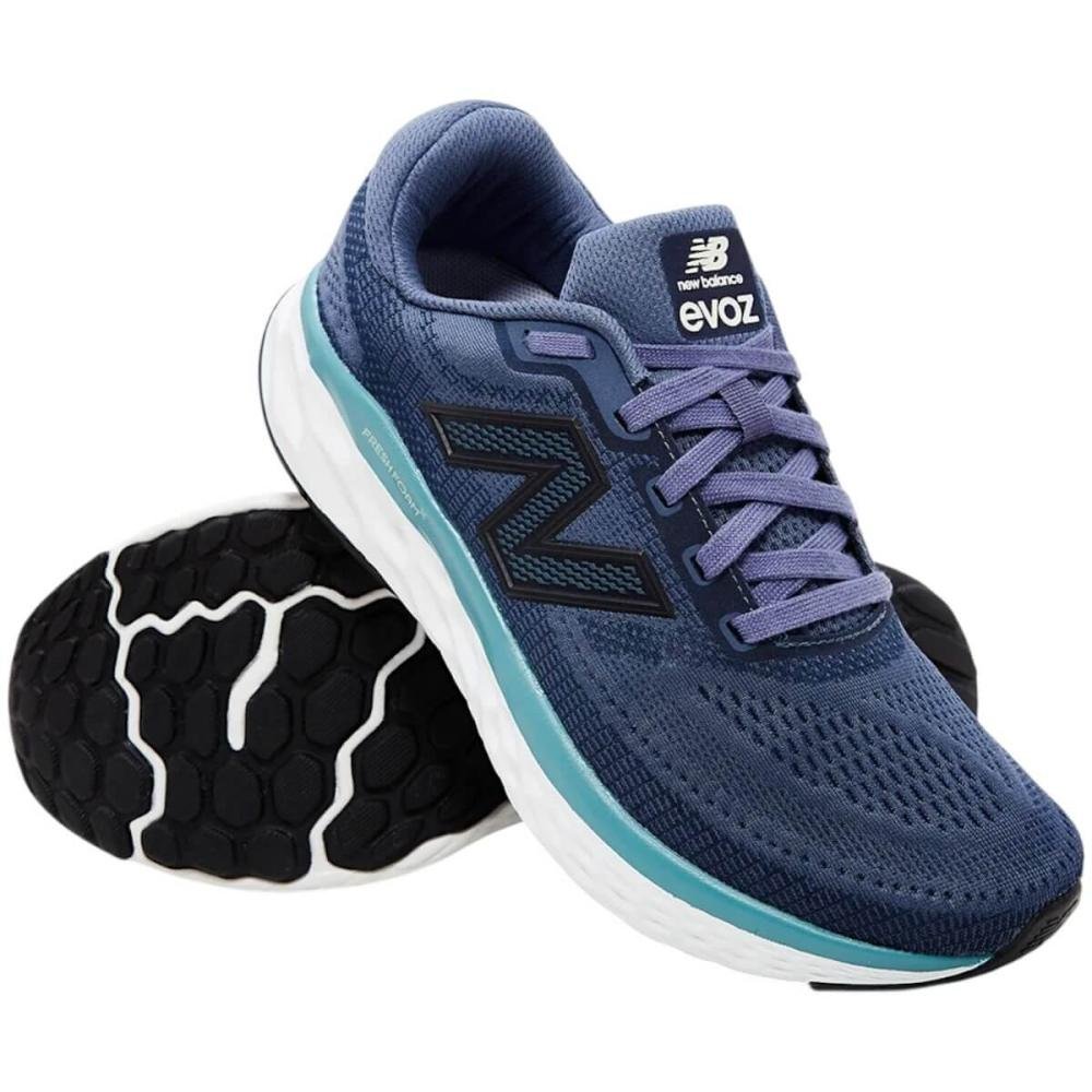 Tênis New Balance Evoz V4 Feminino Azul Marinho/Roxo 2
