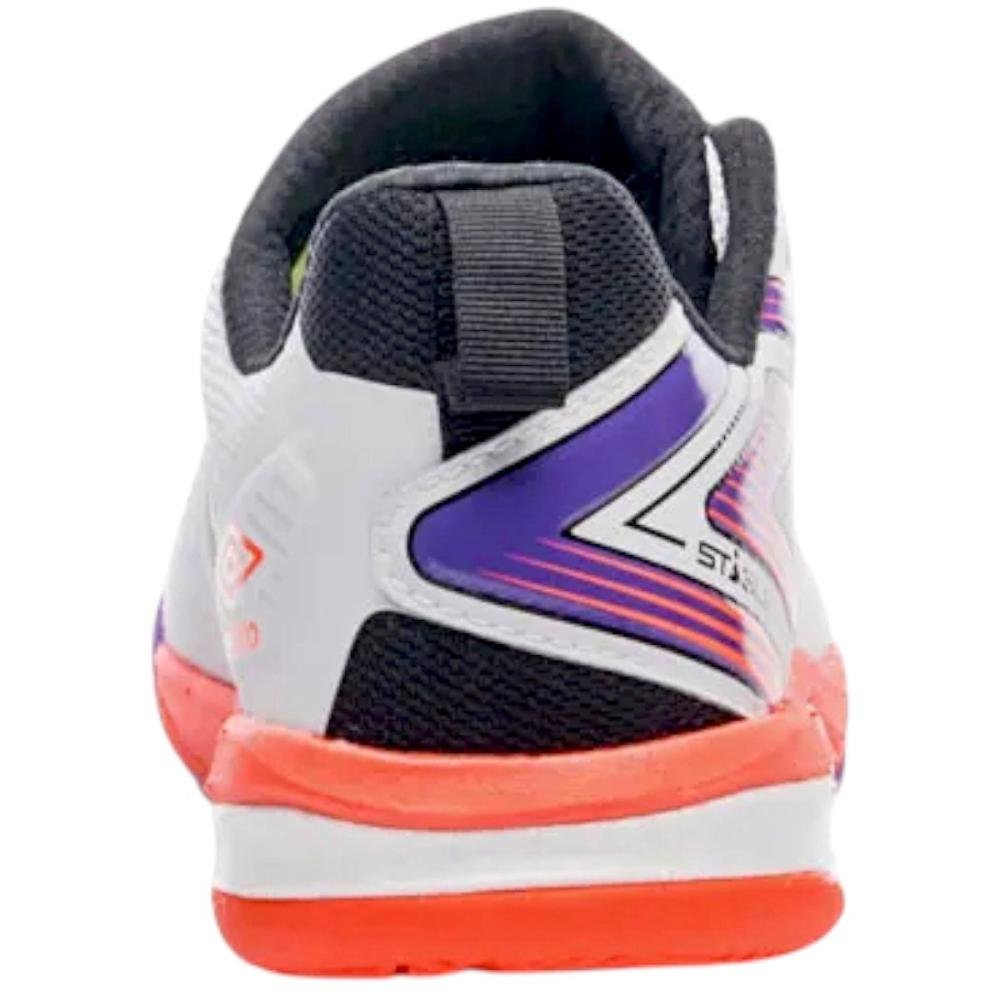 Tênis Umbro Futsal Pro 5 Stable Masculino Branco/Laranja 3