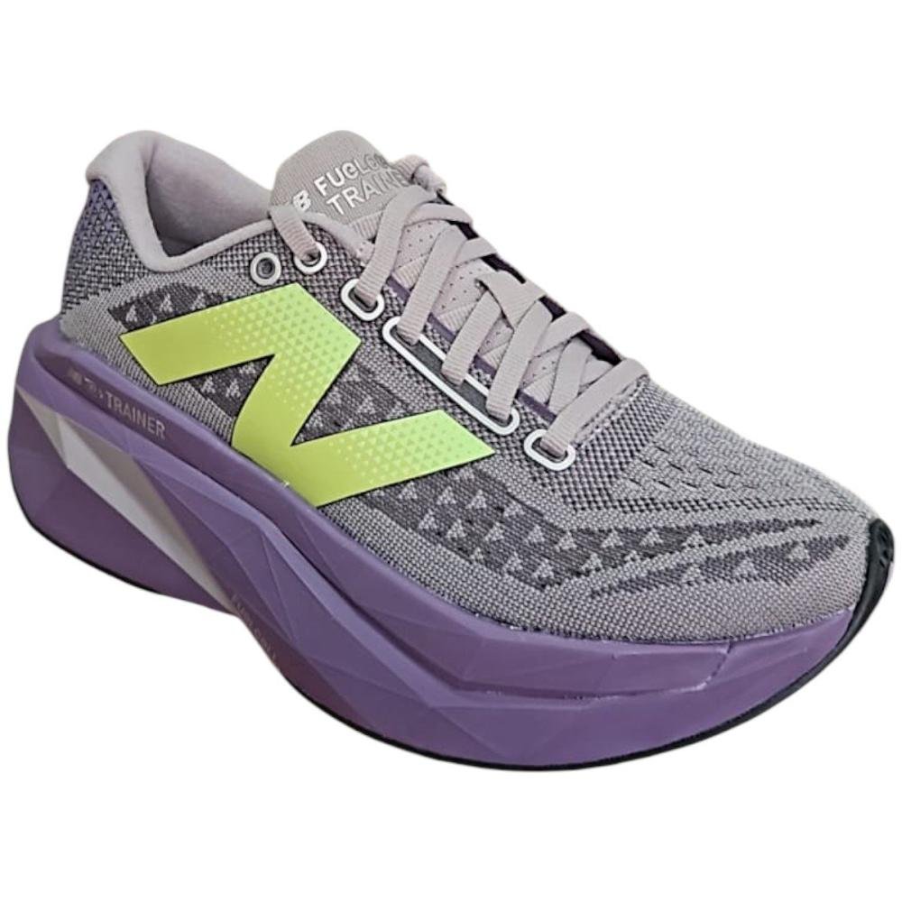 Tênis New Balance FuelCell SuperComp Trainer V3 Feminino Cinza/Roxo 2
