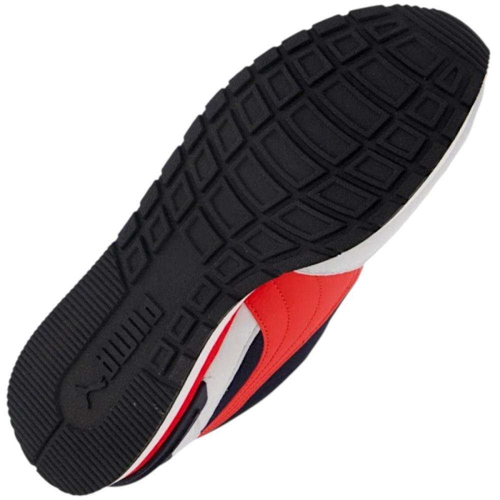 Tênis Puma ST Runner V4 Mesh Masculino Branco/Vermelho 4