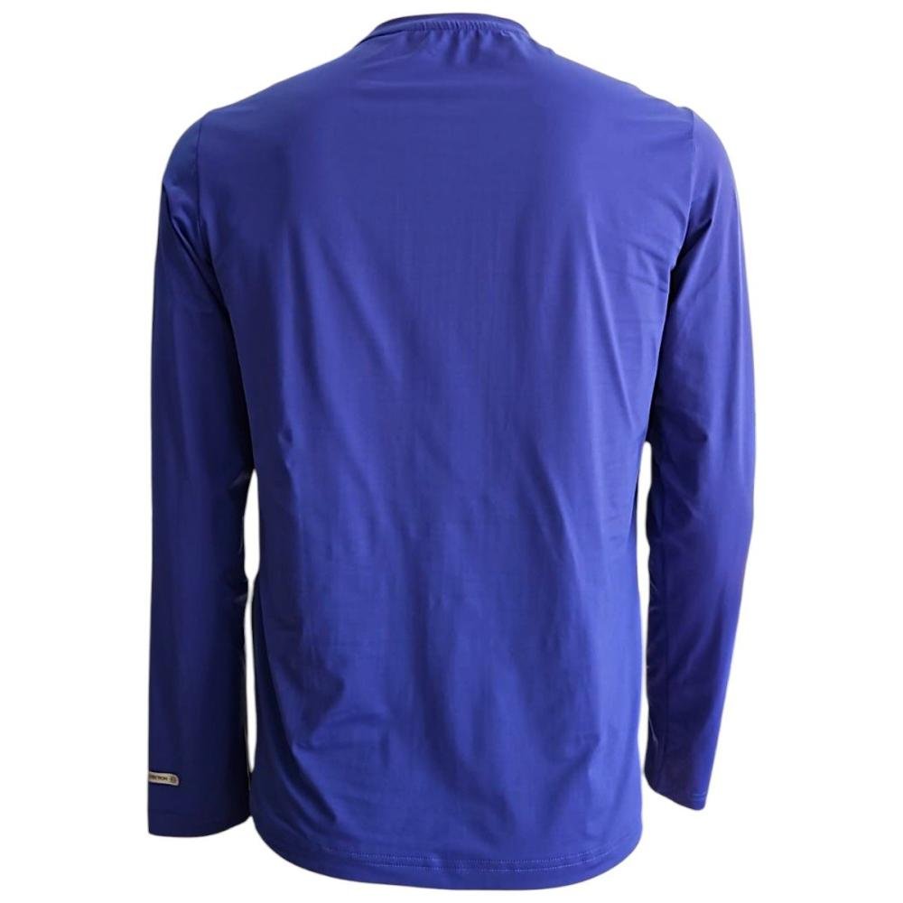 Camiseta Manga Longa Fila Sun Protect Breezy Masculina Azul 2