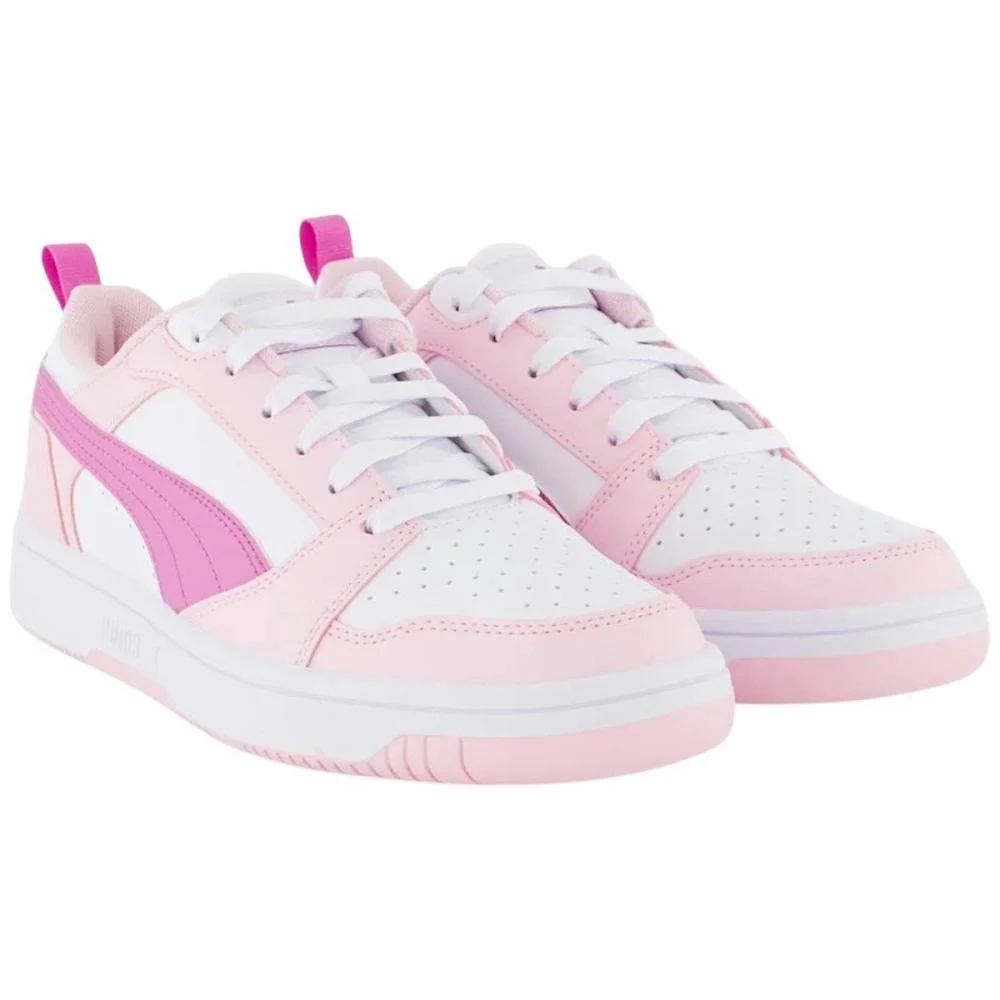 Tênis Puma Rebound V6 Lo Infantil Rosa 2