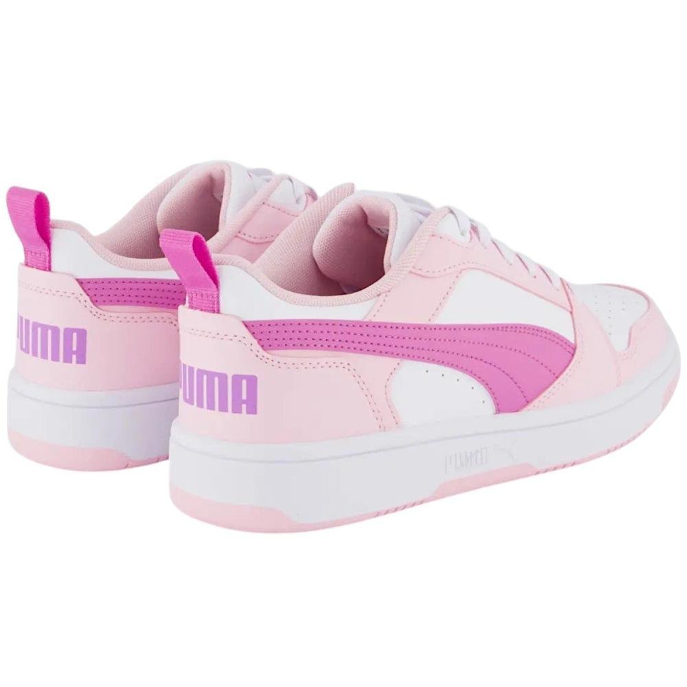 Tênis Puma Rebound V6 Lo Infantil Rosa 3