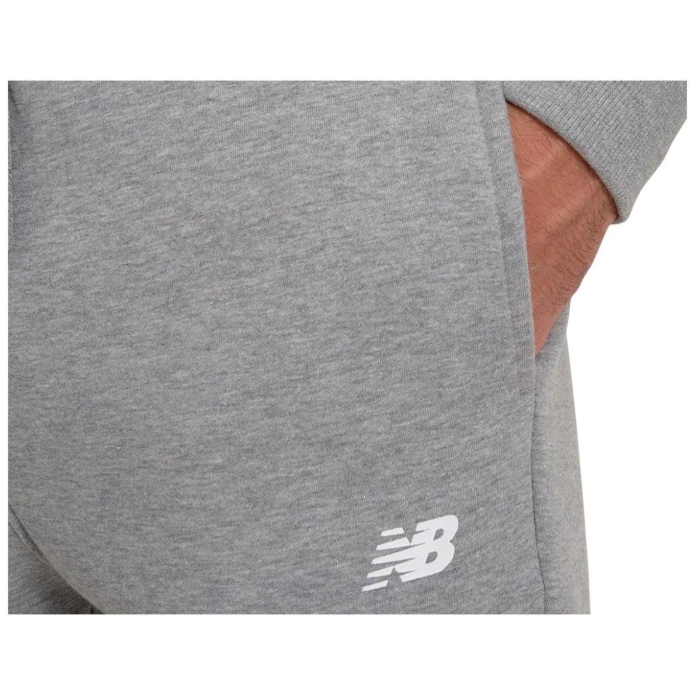 Calça New Balance Essentials Basic Sem Felpa Masculina Cinza 3