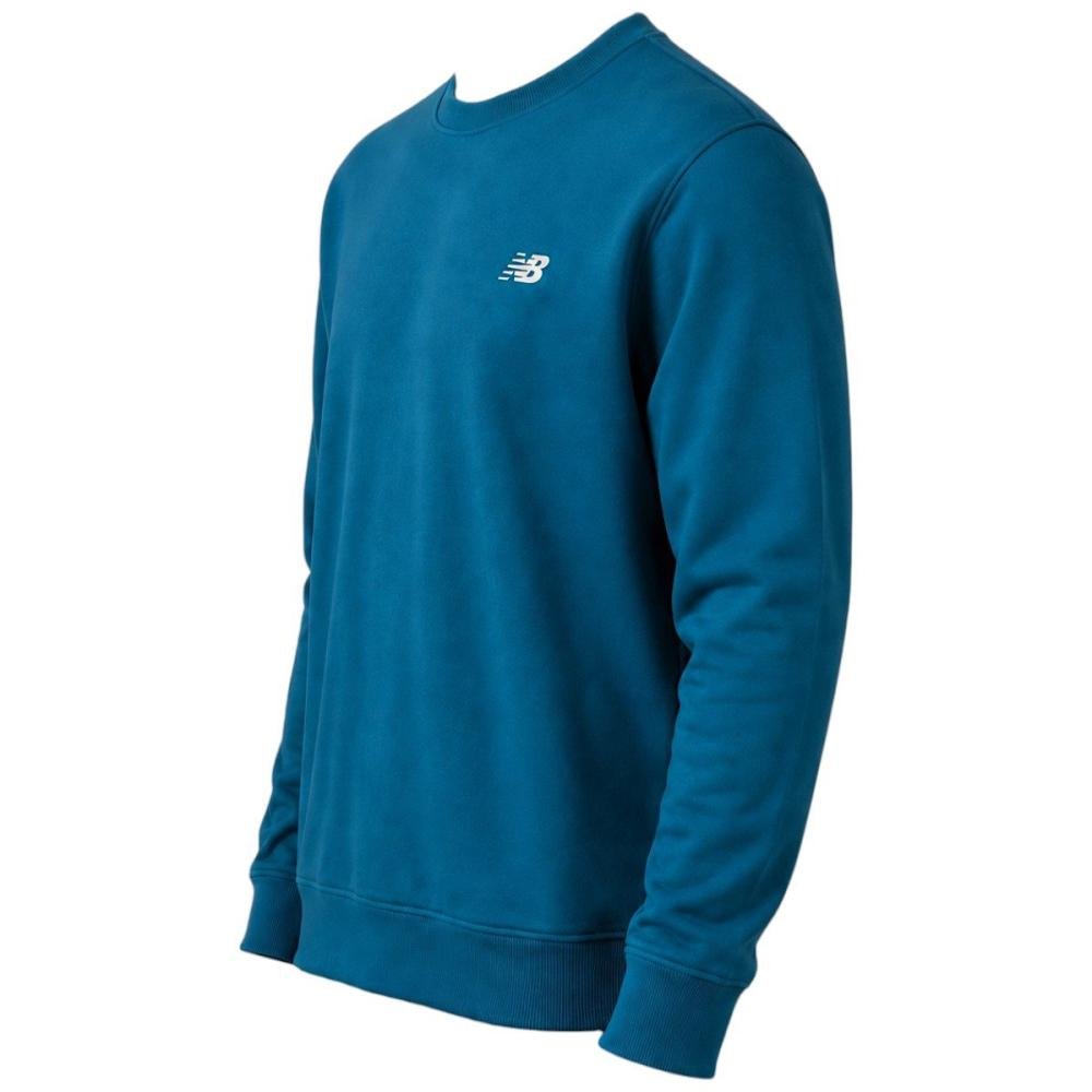 Moletom New Balance Essentials Sem Felpa Masculino Azul 3