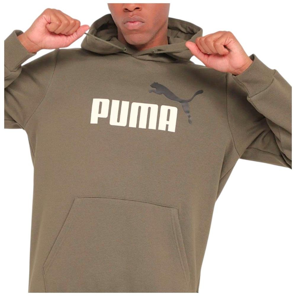 Moletom Puma Color Logo Hoodie Masculino Marrom 3