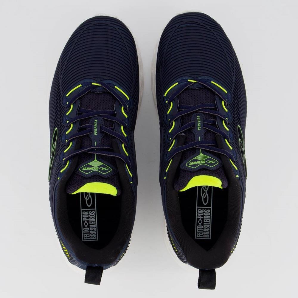 Tênis Olympikus Masculino Running Perfect 4 292 Marinho/Verde 4