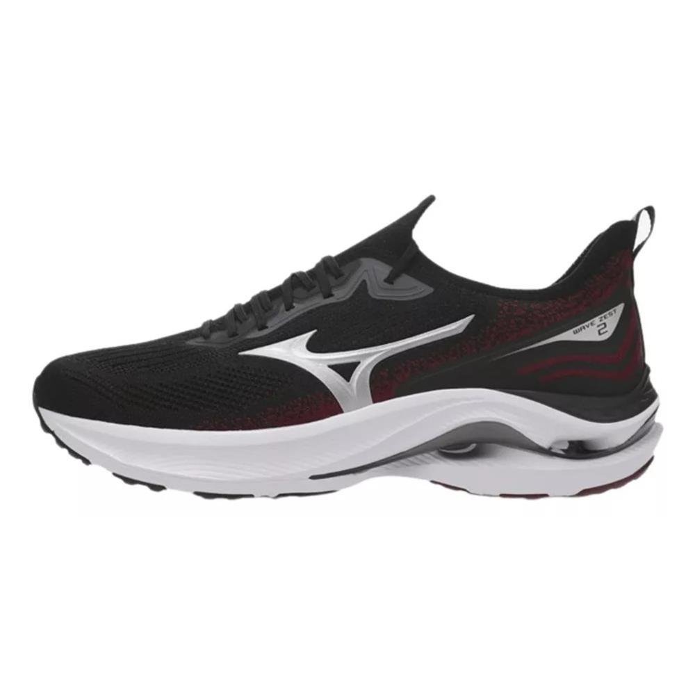 Tênis Masculino Running Mizuno Pto/Verm Zest 2 101117117-172 Preto 1