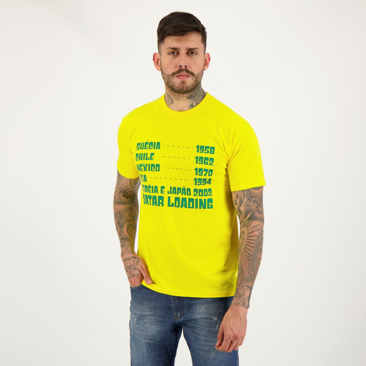 Camisa Brasil Copas Amarela Amarelo 2