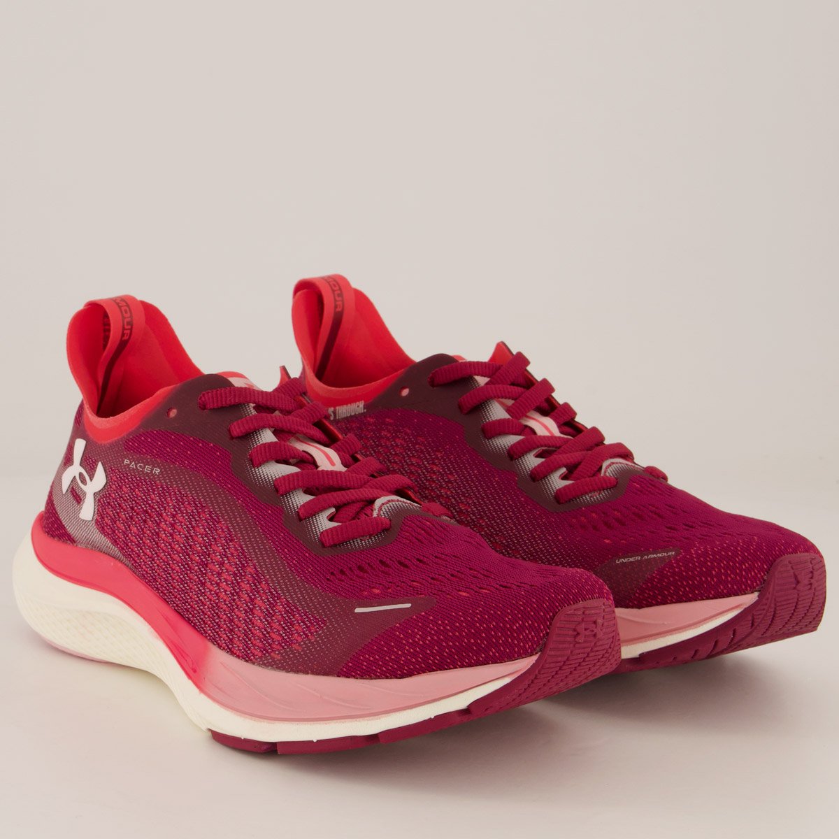 Tênis Under Armour Pacer Feminino Vermelho Vermelho 2