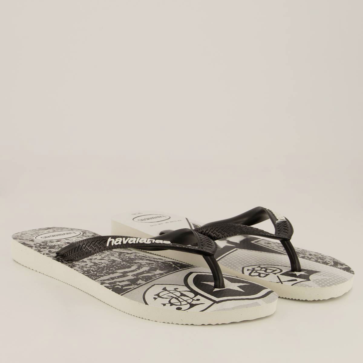 Chinelo Havaianas Botafogo Branco e Preto Preto 3