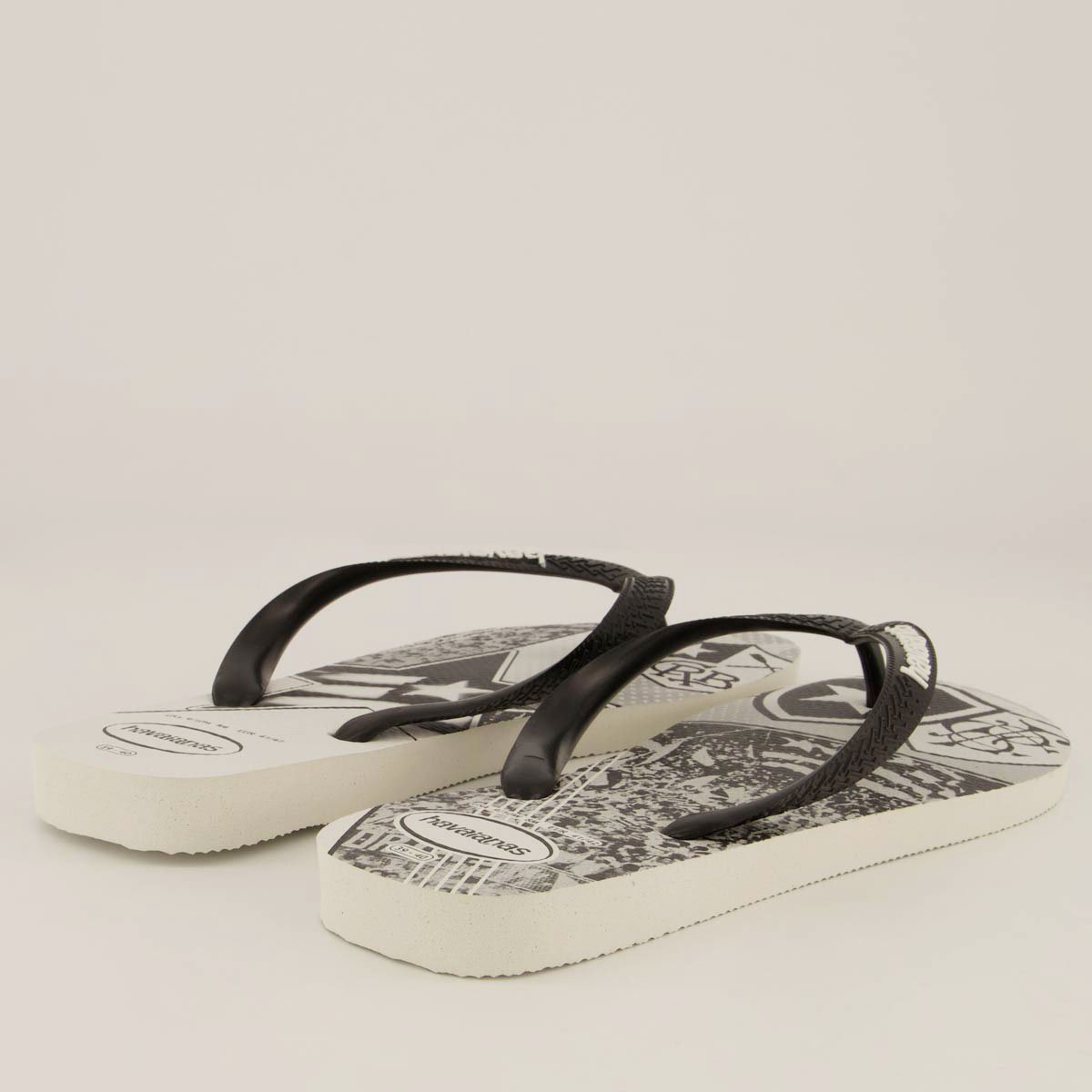 Chinelo Havaianas Botafogo Branco e Preto Preto 4