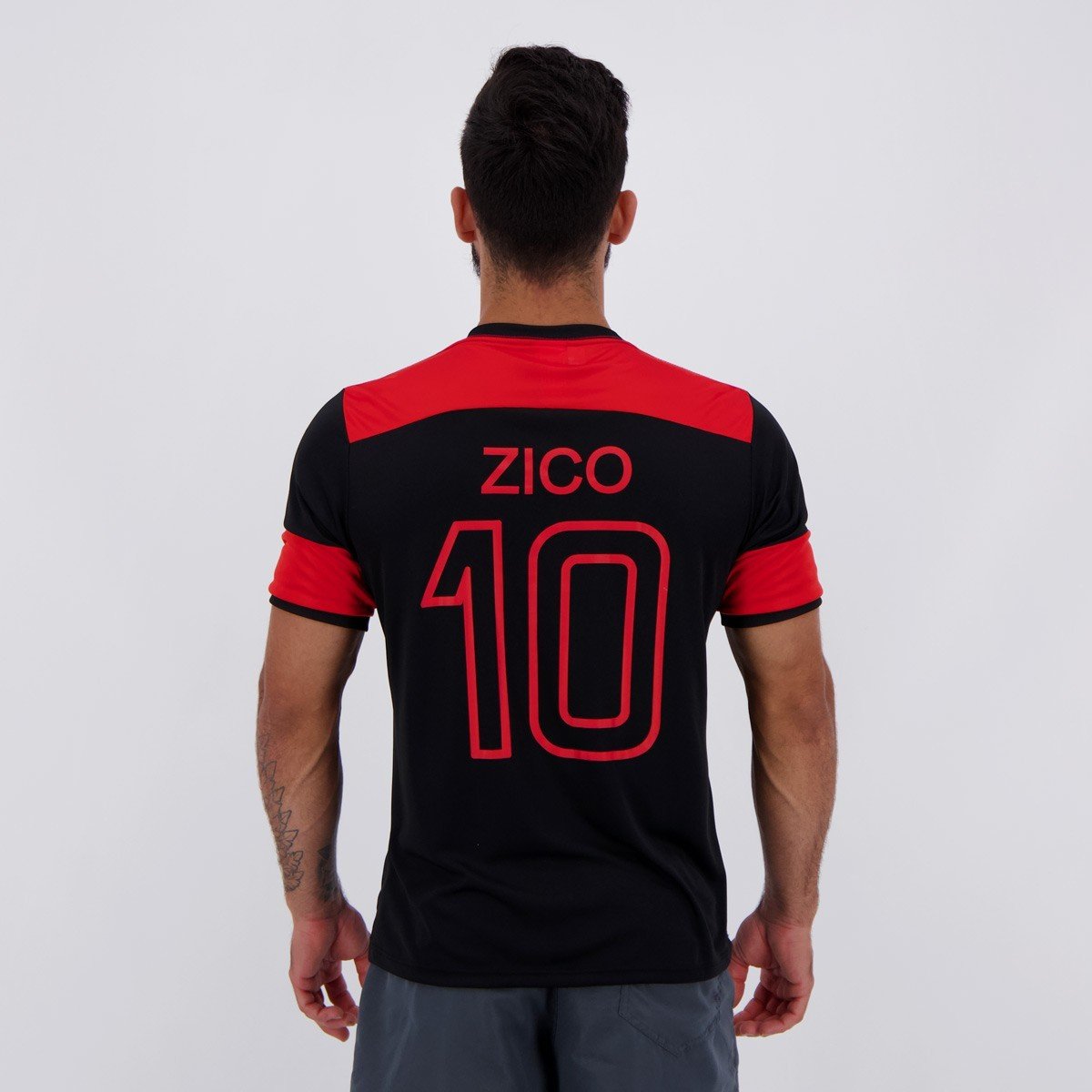 Camisa Flamengo Retrô Zico Preto 3