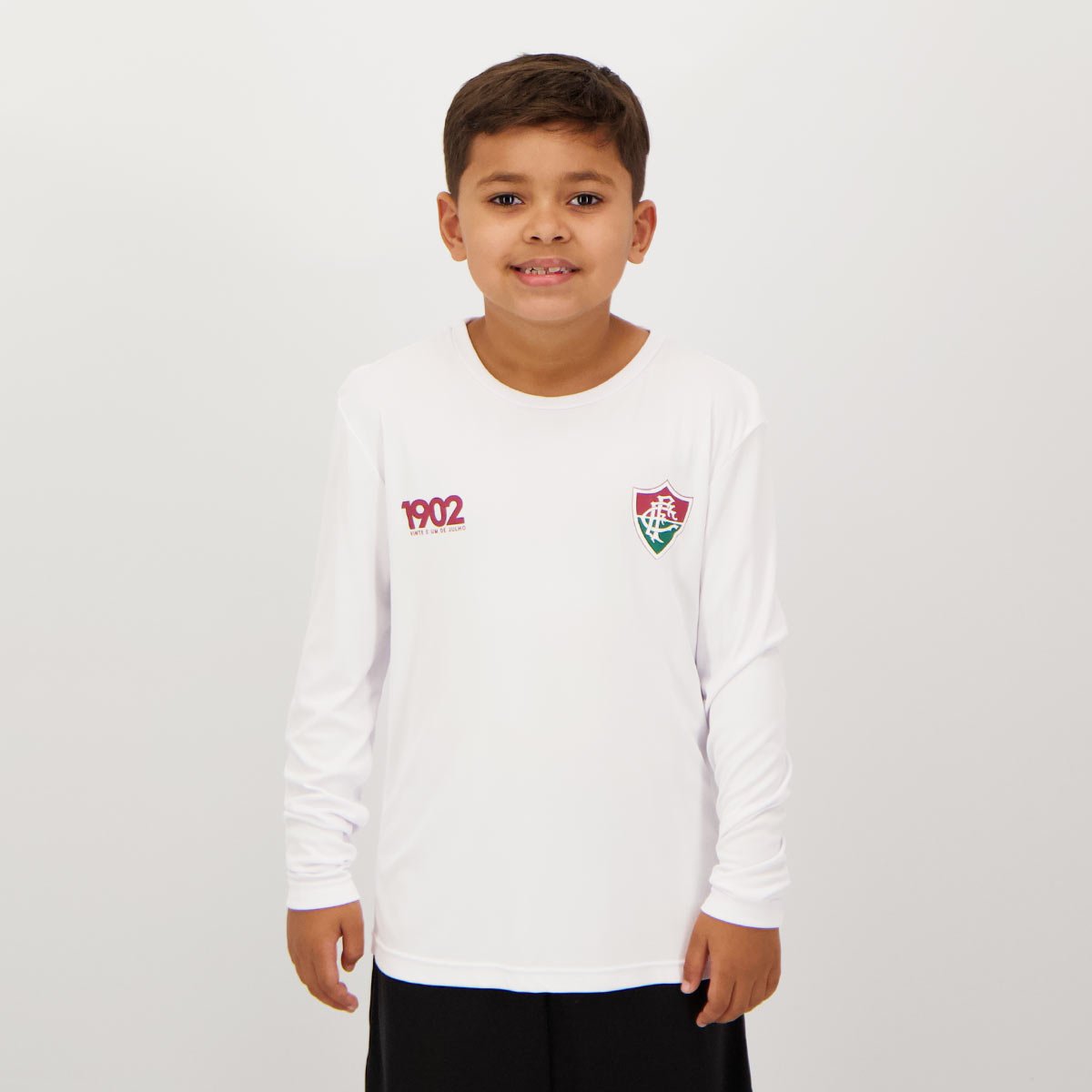 Camisa Fluminense Manga Longa Calm Juvenil Branca