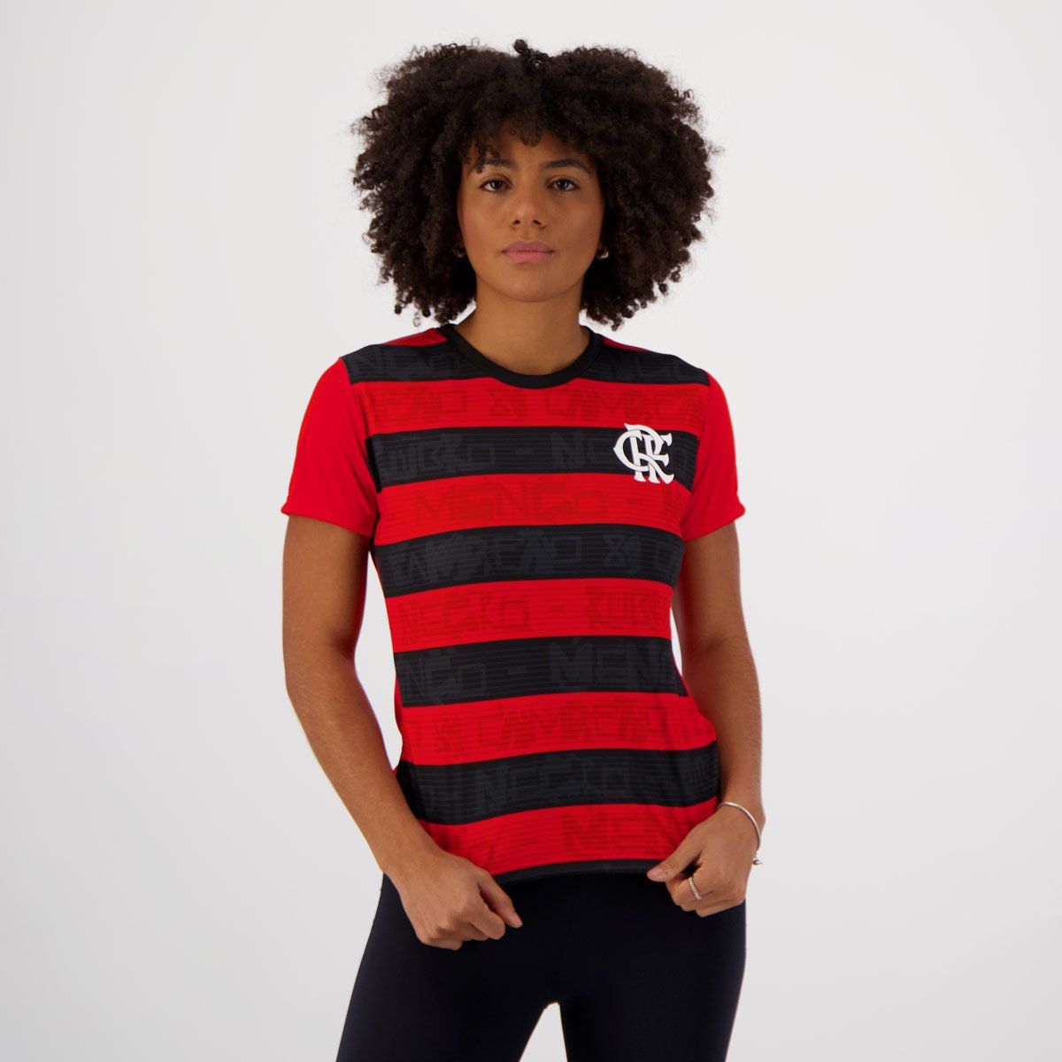 Camisa Polo Flamengo Juvenil Rosa - Rosa+Vermelho