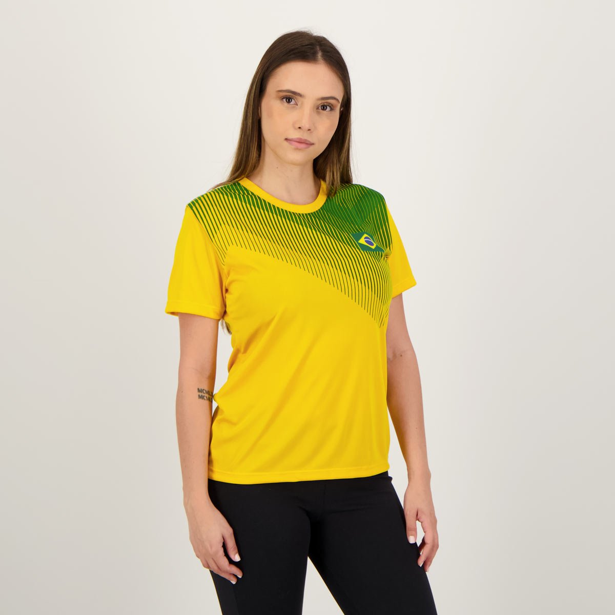Camiseta Brasil Régia Feminina Amarela - Renner