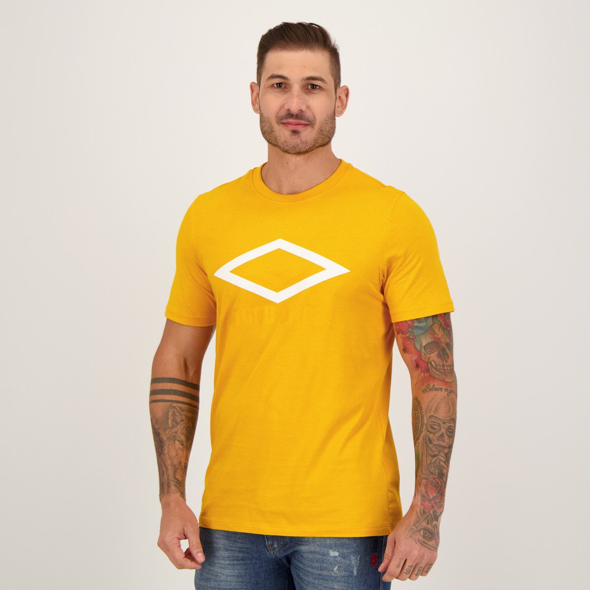 Camiseta Umbro Club Fan Amarela Amarelo 2