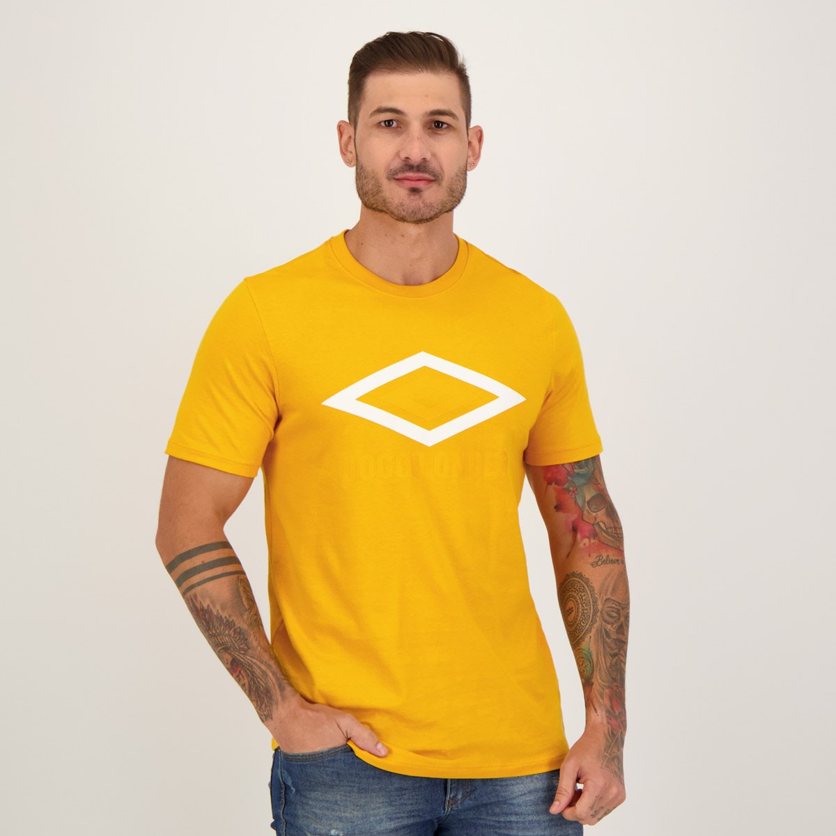 Camiseta Umbro Club Fan Amarela Amarelo 5