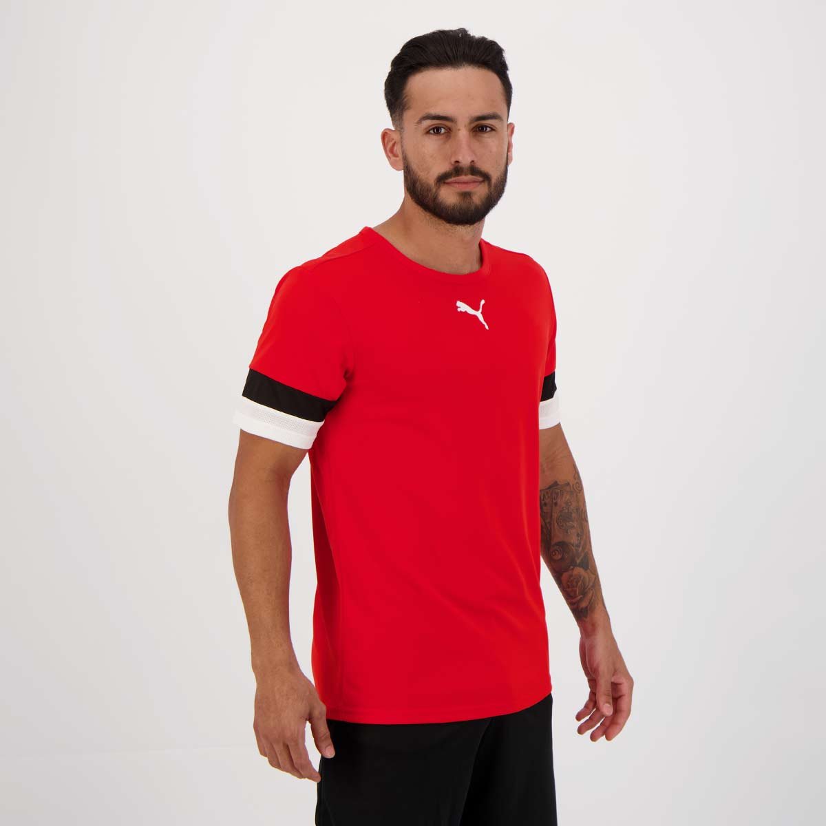 Camisa Puma Teamrise Vermelha Vermelho 5