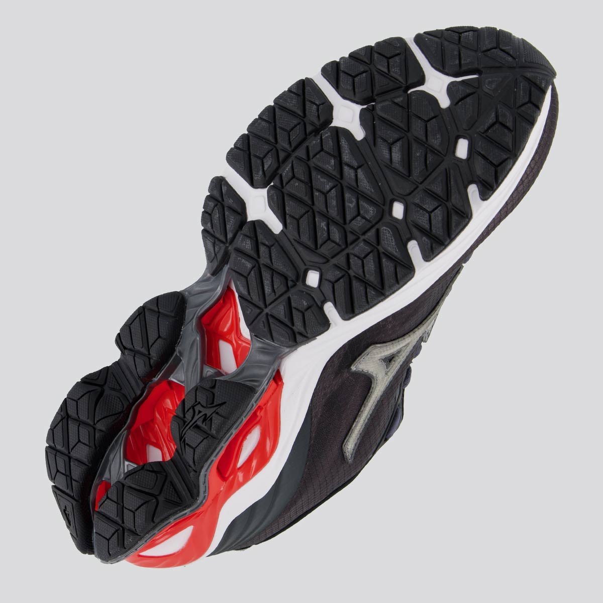 Tênis Mizuno Wave Frontier 14 Preto e Vermelho Preto 5