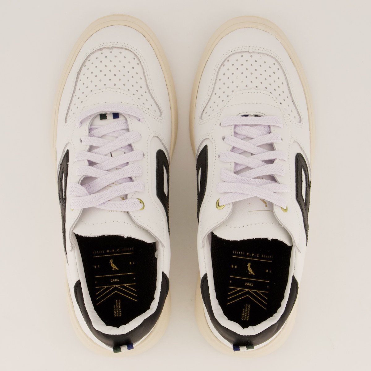 Tênis Reserva Type R Branco e Preto Branco/Preto 4