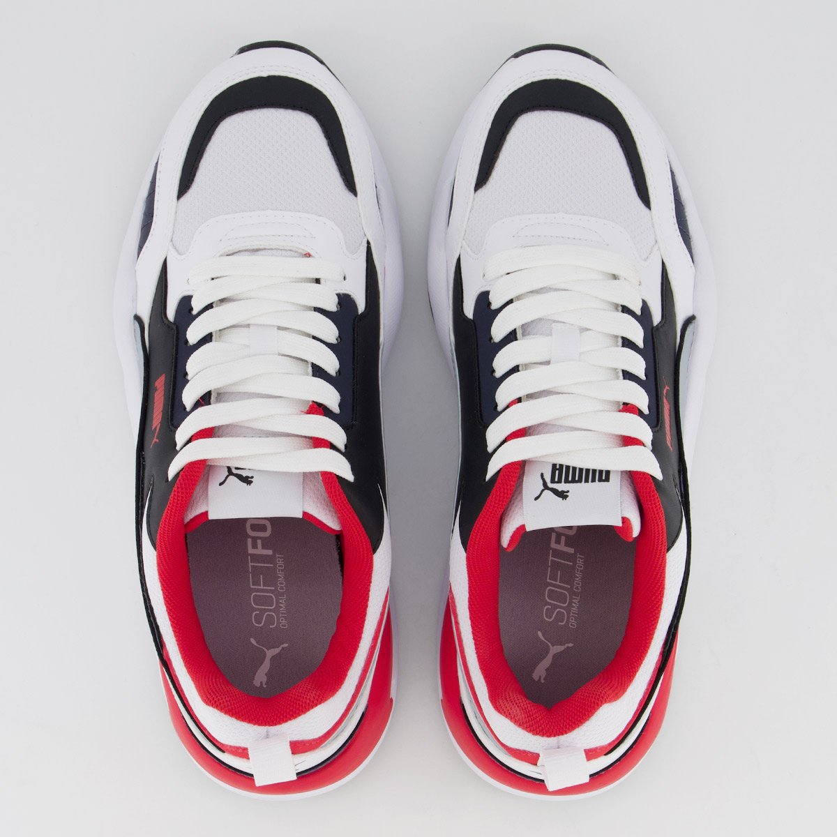 Tênis Puma X Ray 2 Square BDP Branco e Vermelho 4