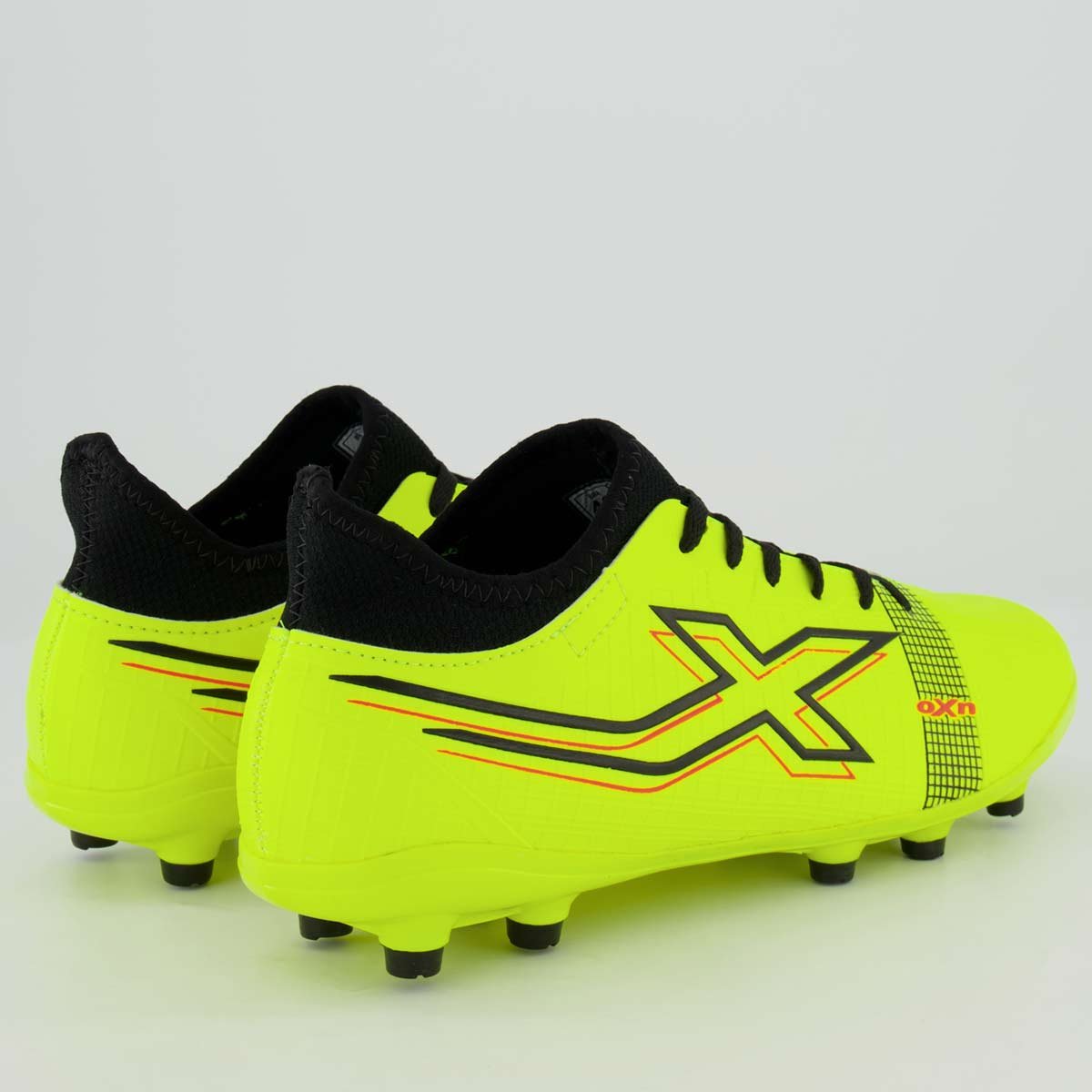 Chuteira Oxn Velox 4 Neo Campo Amarela Verde