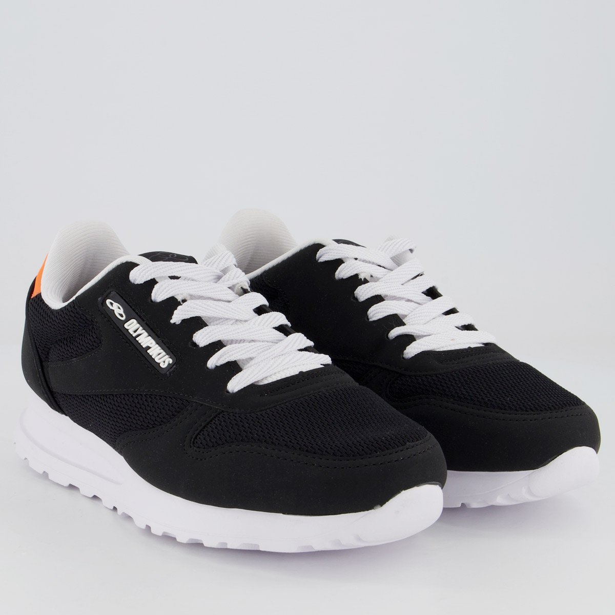 Tênis Olympikus Jogging 101 Preto e Branco Preto 2