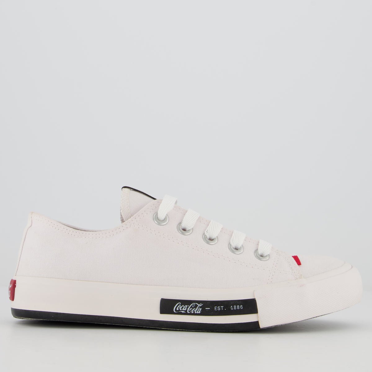 Tênis Coca Cola Daytona Feminino Branco Branco 1