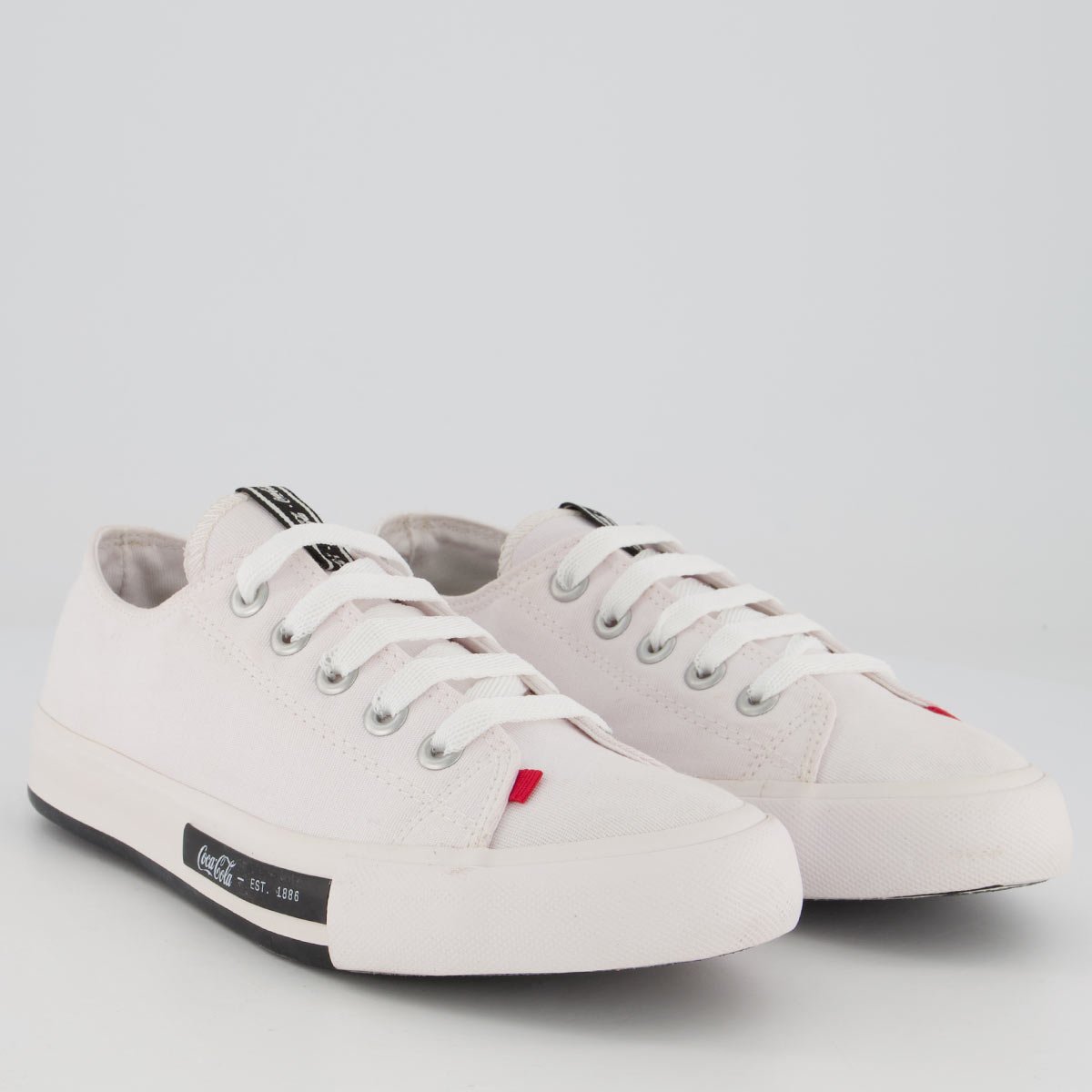 Tênis Coca Cola Daytona Feminino Branco Branco 2
