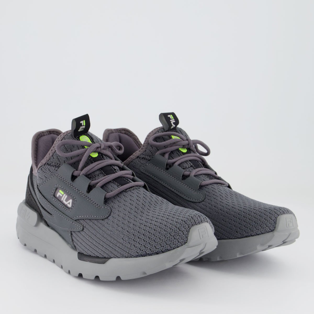 Tênis Fila TR-Knit Cinza e Preto Cinza 2