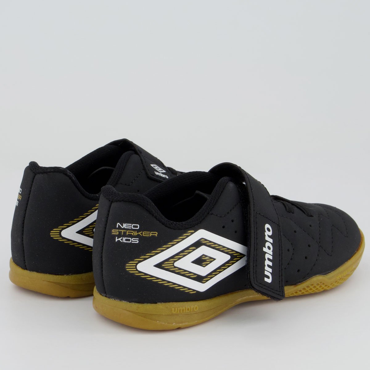 Chuteira Umbro Neo Striker Futsal Juvenil Preta Preto 2