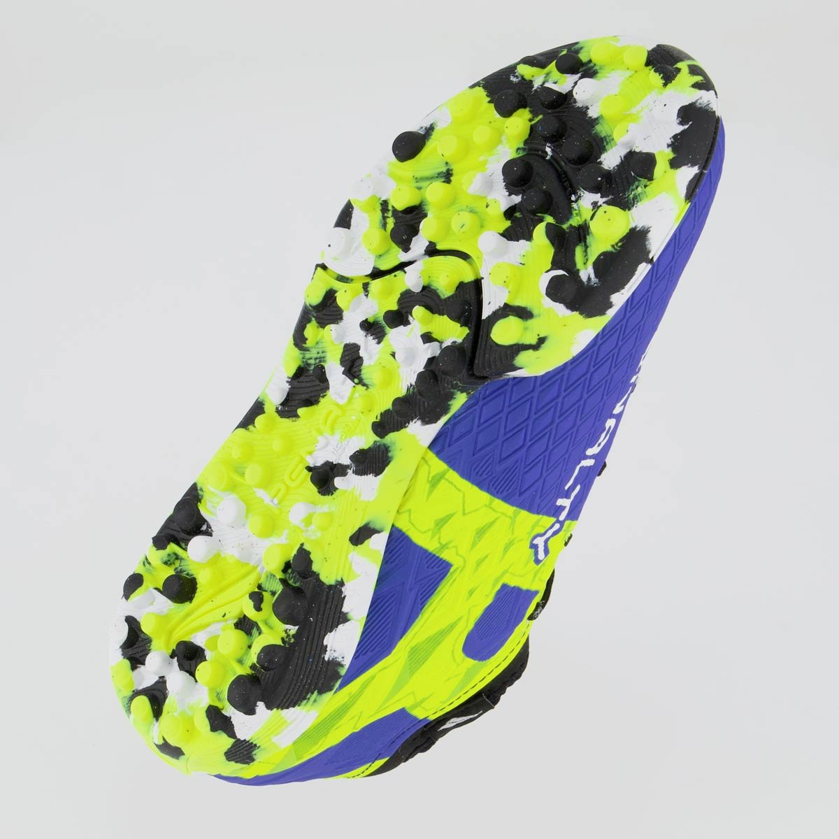 Chuteira Penalty RX Locker Y-3 Society Juvenil Azul e Amarelo Azul 5
