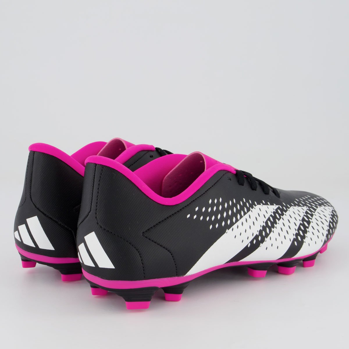 Chuteira Adidas Predator Accuracy 23.4 FxG Campo Preta e Pink Preto 3