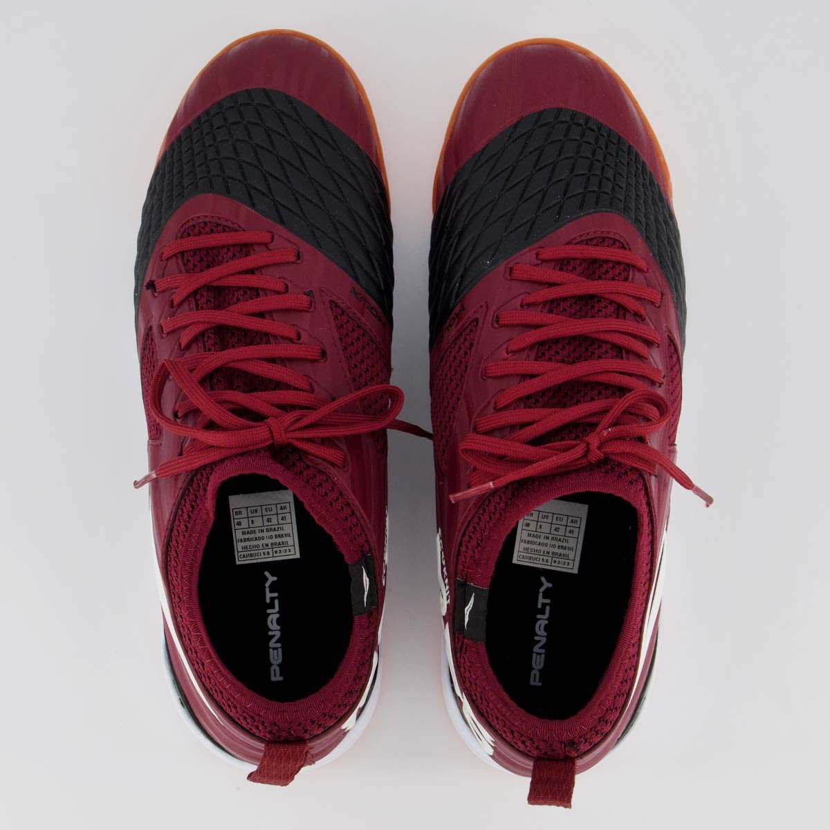 Chuteira Penalty Max 1000 Ecoknit Futsal Bordô Vermelho 4