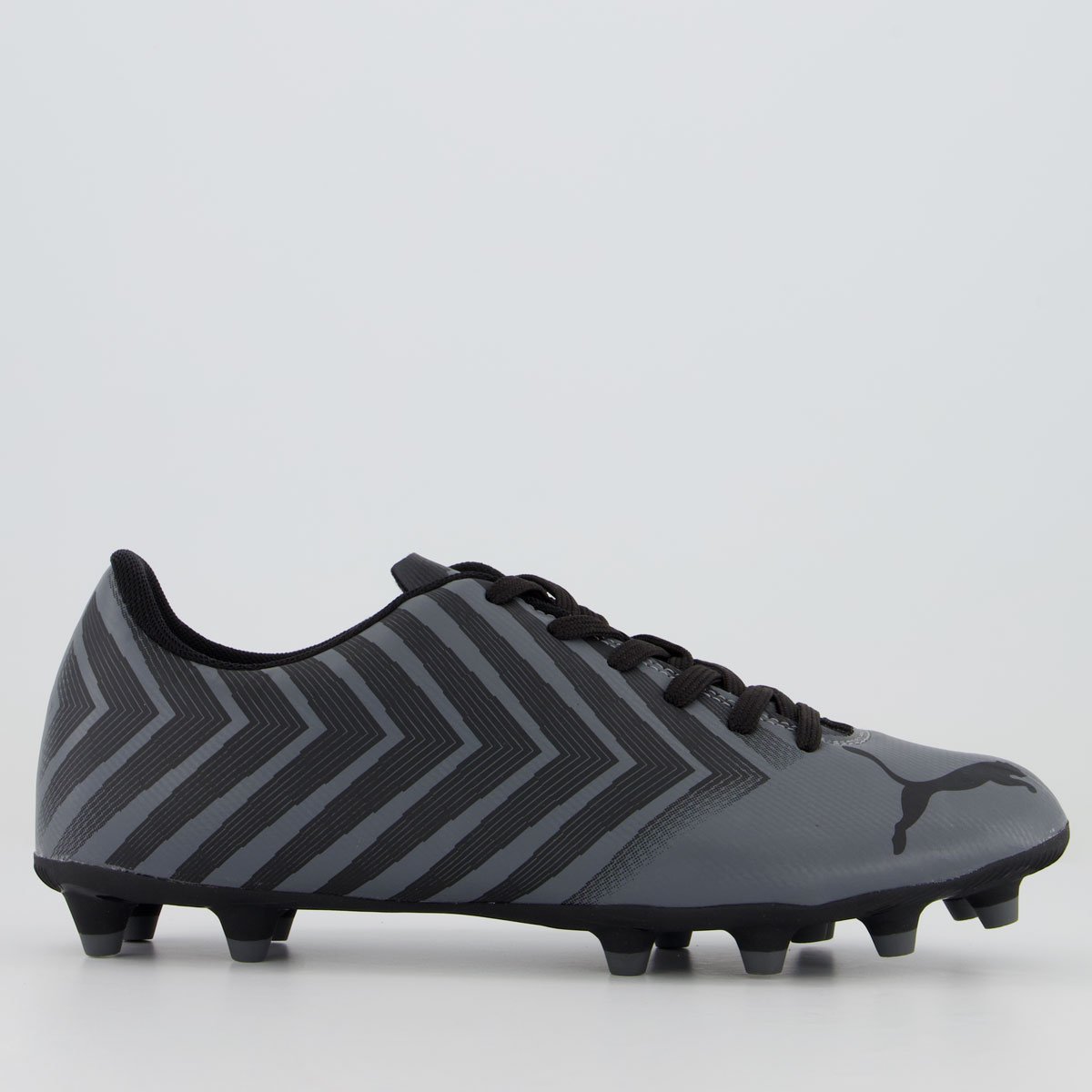Chuteira Puma Tacto II FG/AG BDP Campo Cinza e Preta Cinza 1