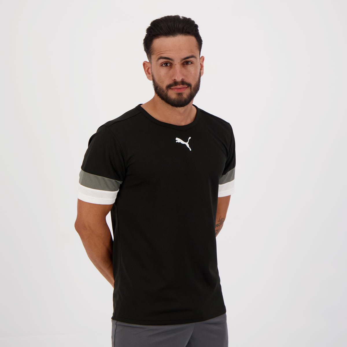 Camisa Puma Teamrise Preta Preto 2