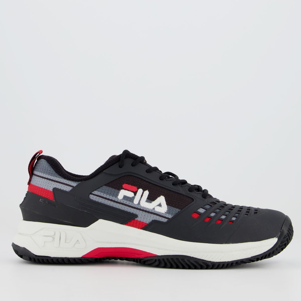 Tênis Fila Axilus Ace 2.0 Clay Preto e Branco Preto 1