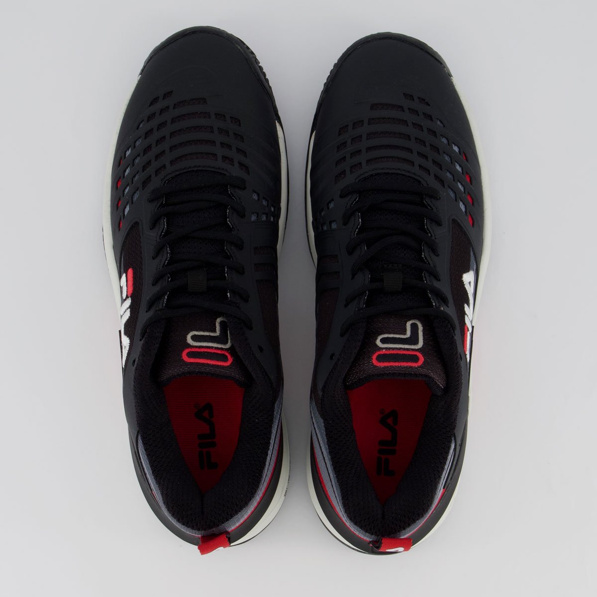 Tênis Fila Axilus Ace 2.0 Clay Preto e Branco Preto 4